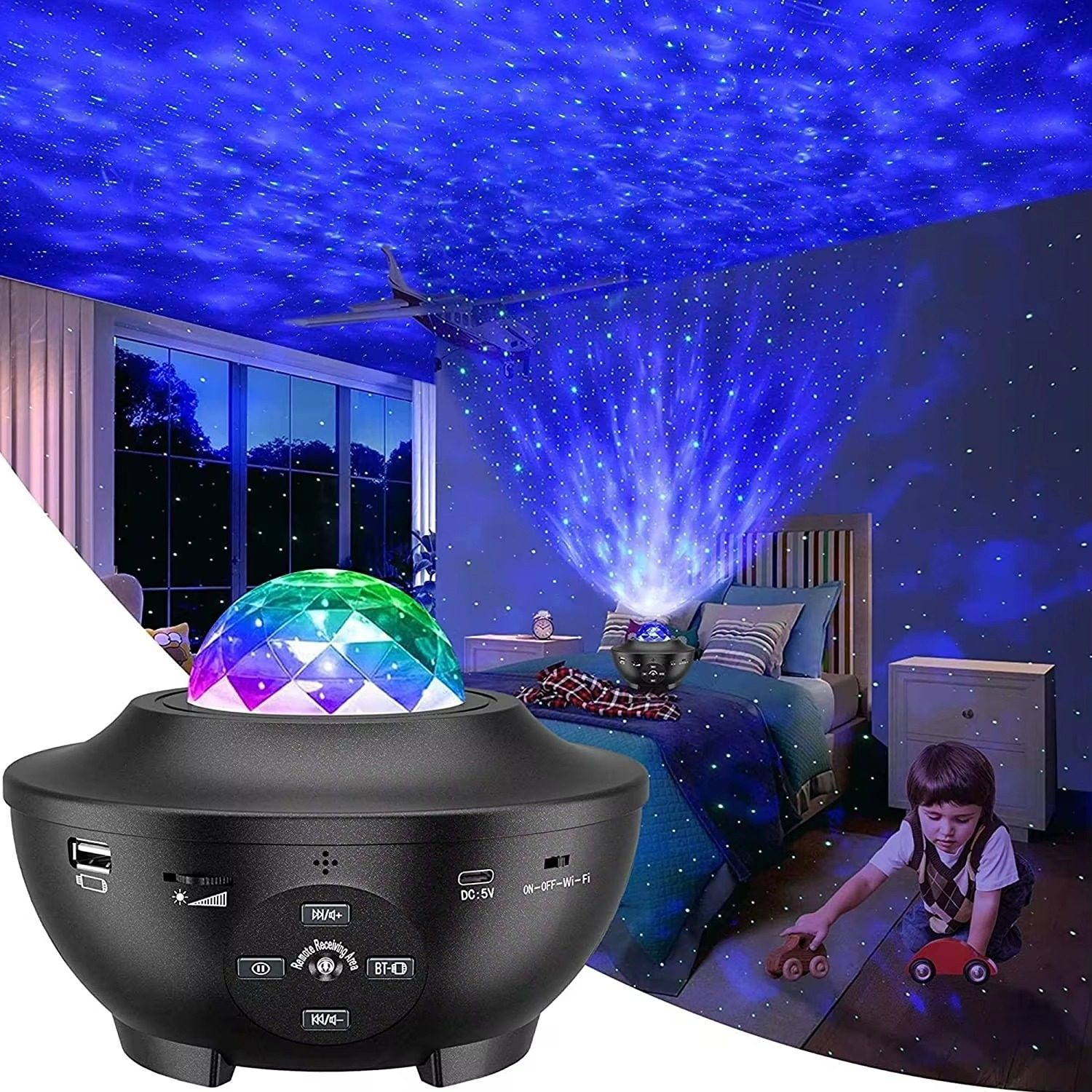 Ocean Wave Starry Projector Lamp